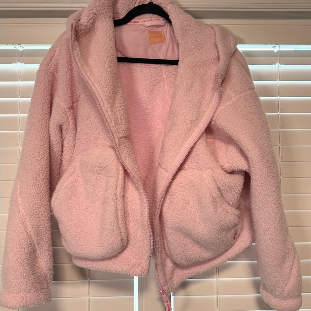 FP Movement by Free People Pink Sherpa Jacket